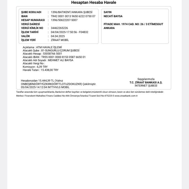 Yeni Hesap Görünmüyor, Para Transferi Sorunu