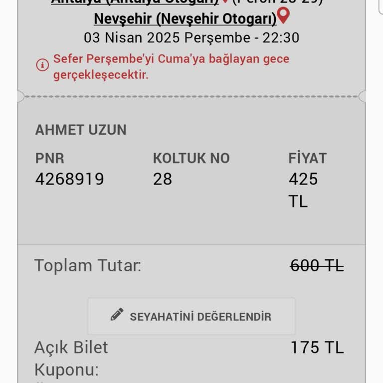 Nevşehir Yolculuğunda Kâbus Gibi Deneyim