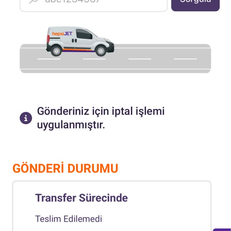 Kargomun İptal Edilmesi Ve Teslimat Sorunu