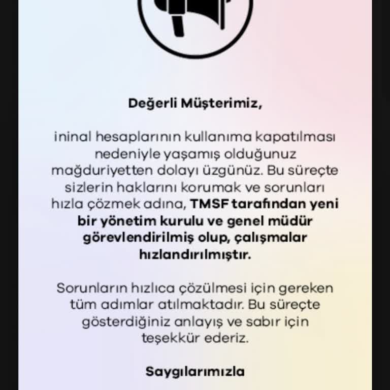 İninal Kartımda Bekleyen Bin Lira