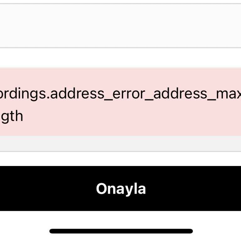 Teslimat Adresi Hatası: Sephora Sepetim Onaylanmıyor