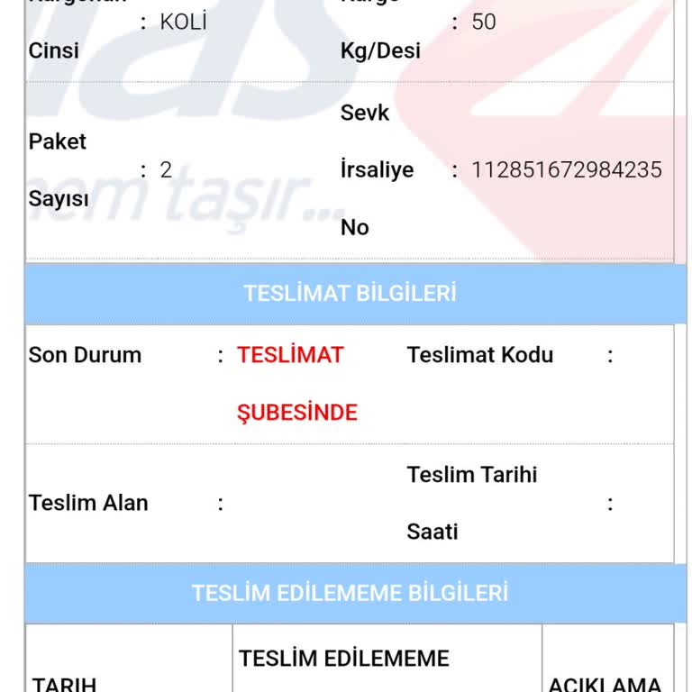 Yanlış Adres Sorunu Ve Kargo Personelinin İlgisizliği