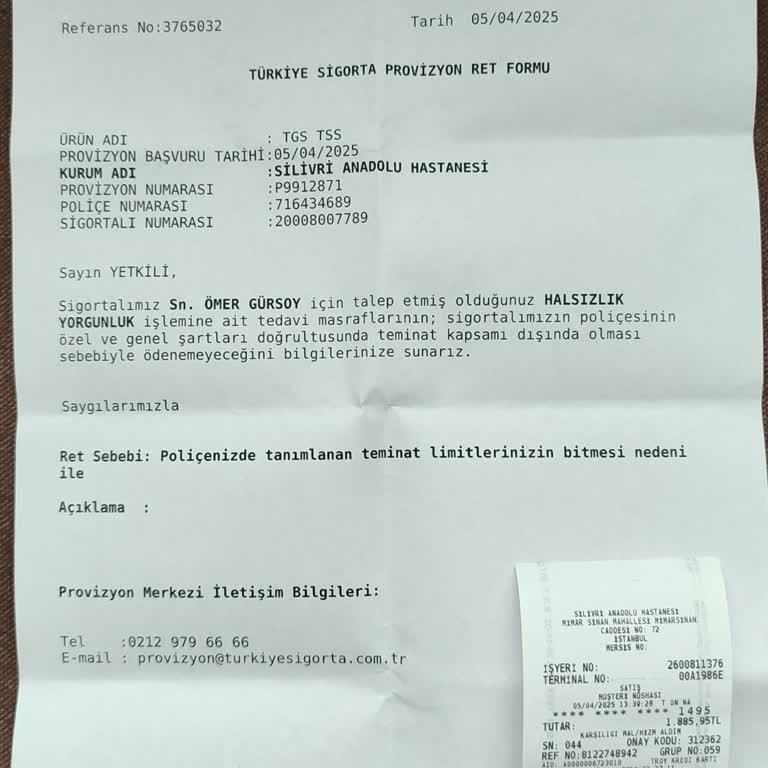 Yenilenen Sigorta Poliçesi Ve Bilgilendirme Eksikliği
