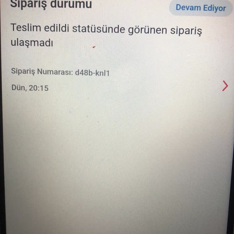 Sipariş Var Teslimat Yok: Aç Ve Mağdur!