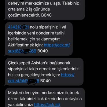 Yıl Dönümü Siparişimde Eksik Ve Geç Teslimat Sorunu