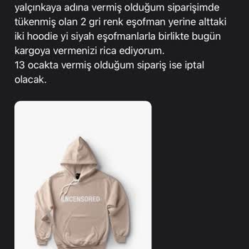 İade Yapılmayan Siparişler Ve Uzayan Bekleyiş