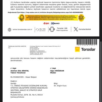 Toroslar'ın Müşteri Hizmetleri Ve Enerji Desteği Hayal Kırıklığı