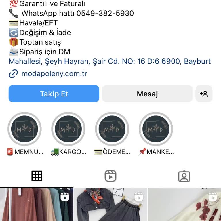 @Moda.polen Instagram Üzerinden Yapılan Güvenilmez Satış İşlemleri