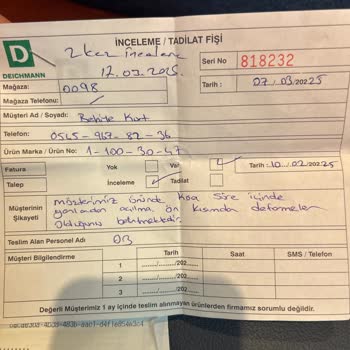 Deichmann Ayakkabı Sorunu Ve Yetersiz Müşteri Hizmeti