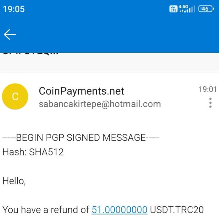 I Sent TRC20 Payment on CoinPayments but Can’t Get a Refund Without Hidden Fees