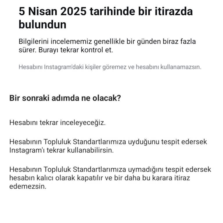 Haksız Kapatılan Instagram Hesabım