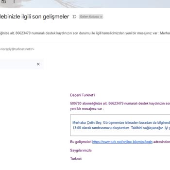 TurkNet İle İletişim Sorunları Ve Hizmet Kesintisi
