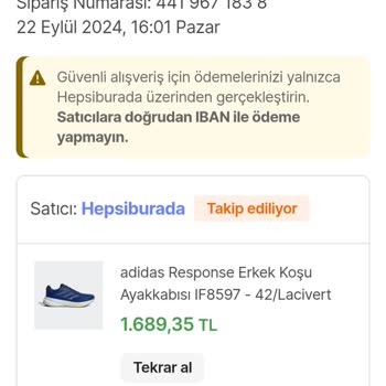 Hepsiburada'dan Aldığım Adidas Ayakkabı Hızla Parçalandı