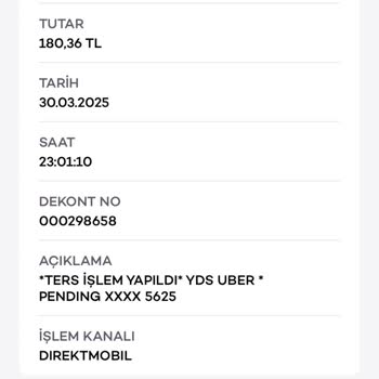 Uber'den Fazla Çekilen Ücretin İadesi Sorunu