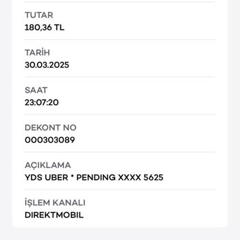 Uber'den Fazla Çekilen Ücretin İadesi Sorunu