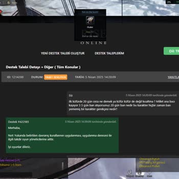 Haksız Chat Banı Ve Yetersiz Destek