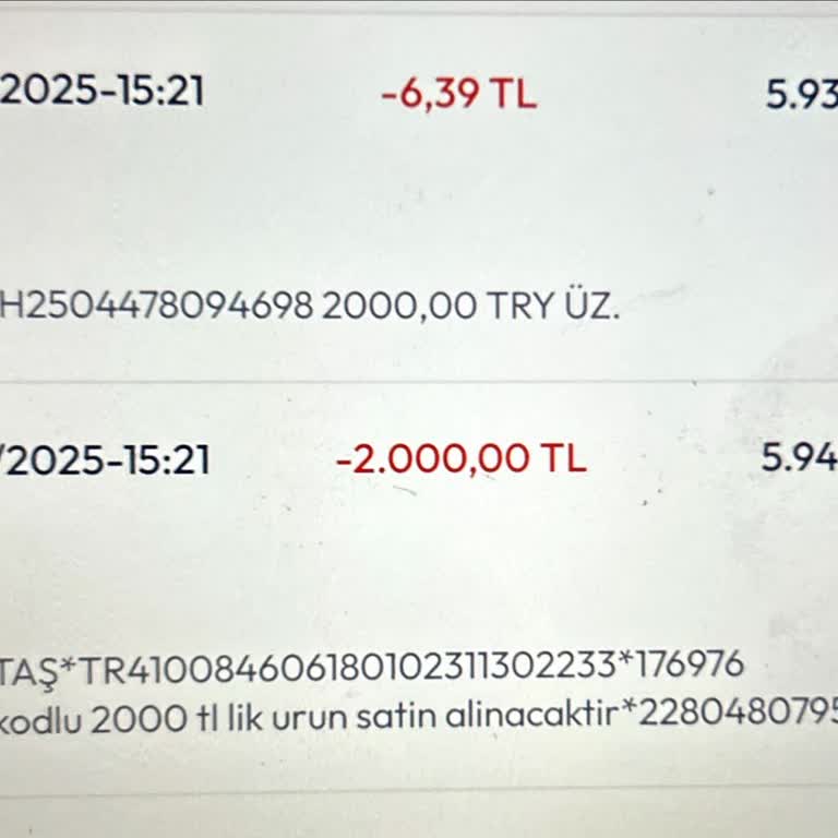 Yanlış Sipariş Kodu Ve İade Edilmeyen Para