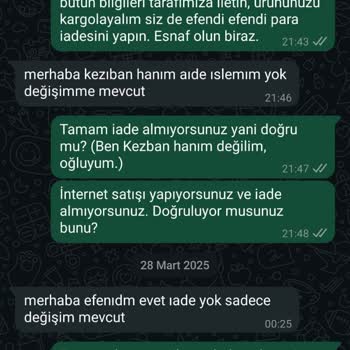 Yanlış Ürün Ve İade Sorunu Çözülmüyor
