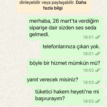 Catcanis Sipariş Gecikmesi Ve İletişim Sorunları