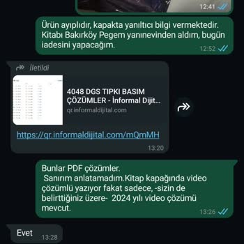 Pegem Yayınevi'nden Aldığım Kitapta Eksik Video Çözümleri Ve İade Süreci