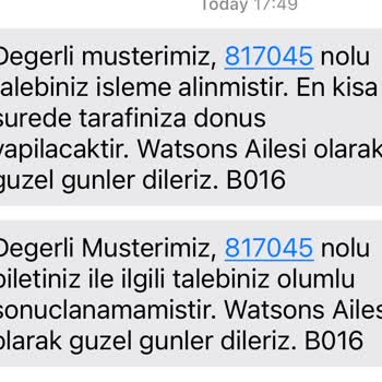 Bozuk Güneş Koruyucu İçin İade Sorunu