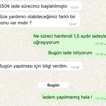 İade Yapılmadı Kayıtlar Havada Kaldı