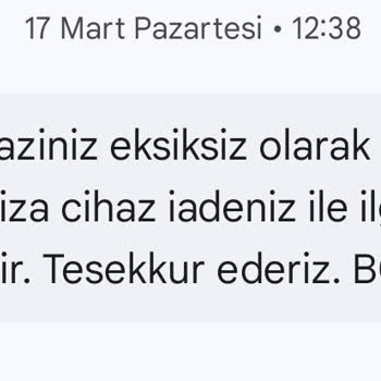 Yanıltıcı Cihaz İade Süreci