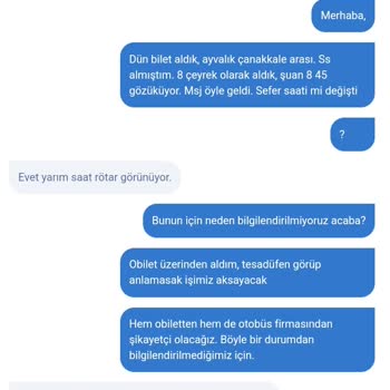 Uludağ Firması'nın Rötar Bilgilendirme Eksikliği