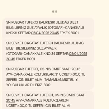 Uludağ Firmasının Rötar Bilgilendirmesi Eksikliği