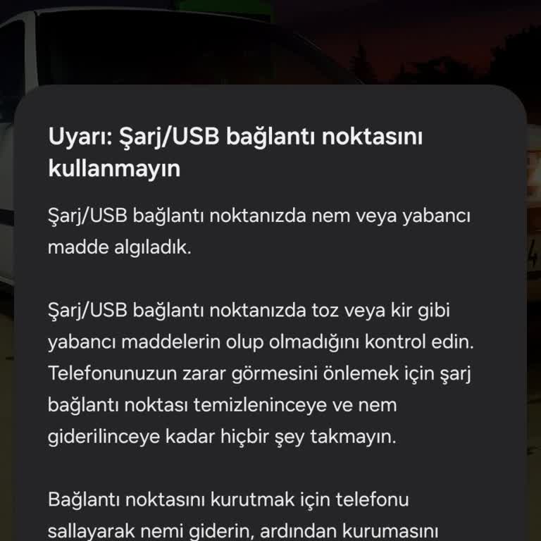 Samsung Telefonumda Sürekli Yanlış Nem Uyarısı Alıyorum