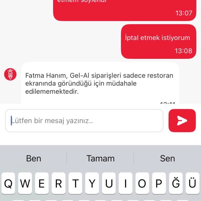 Tıkla Gelsin Ve Popeyes Arasında Kalan Sipariş