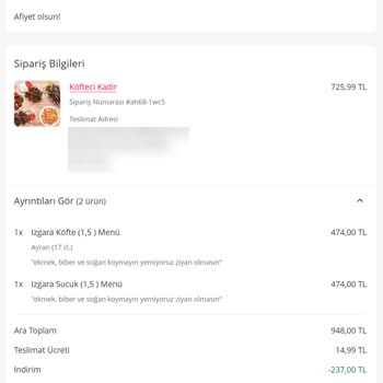 Yanlış Sipariş Ve Destek Hüsranı