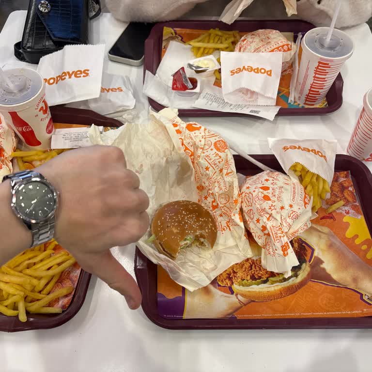 Popeyes'ta Soğuk Ve Dağınık Deneyim