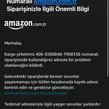 Aynı Gün Teslimat Sorunu Ve İletişim Eksikliği