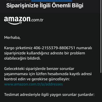 Aynı Gün Teslimat Sorunu Ve İletişim Eksikliği