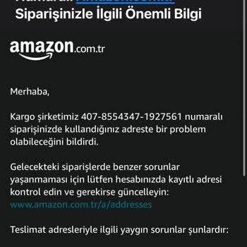 Aynı Gün Teslimat Sorunu Ve İletişim Eksikliği
