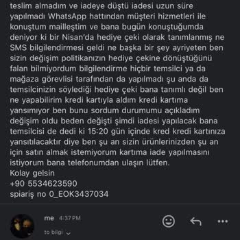 Mavi Mağazası'nda Yanlış Beden Ve İade Sorunu