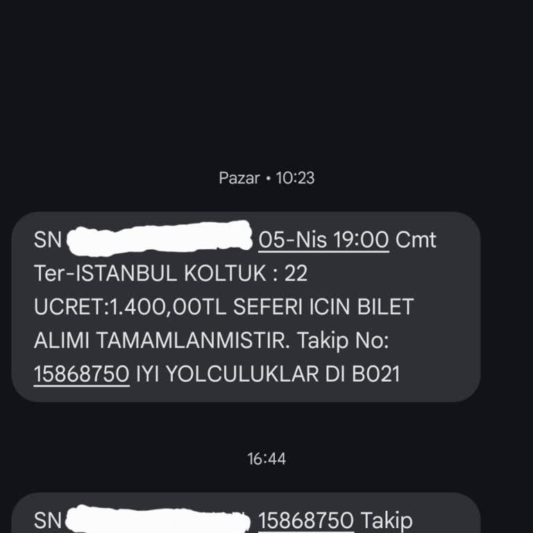Otobüs Koltuğu Değişikliği Ve İade Sorunu