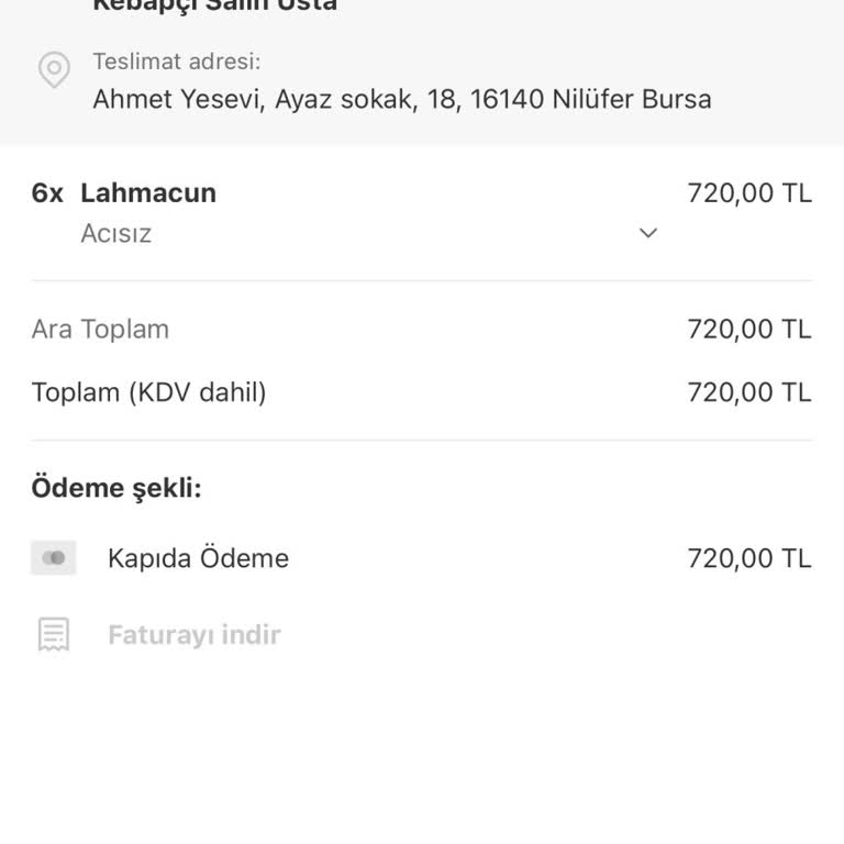 Yemeksepeti Siparişinde Restoran Engeli