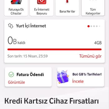 Vodafone'da İnternet Kullanım Sorunu: Hediye Ve Tarife Çakışması