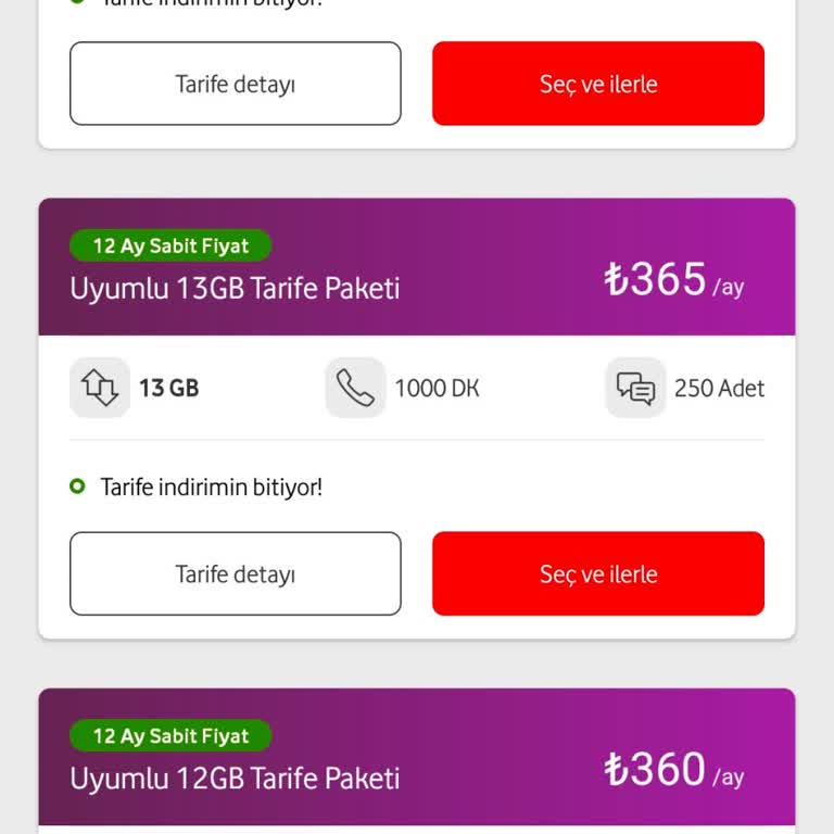 Vodafone Tarife Zammı Emeklileri Zorluyor