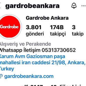 Gardrobe Ankara'dan Şikayetçiyim