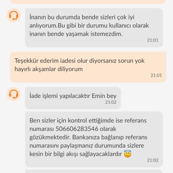 Trendyol GO'da İptal Edilen Sipariş Ve Geri Ödeme Sorunu