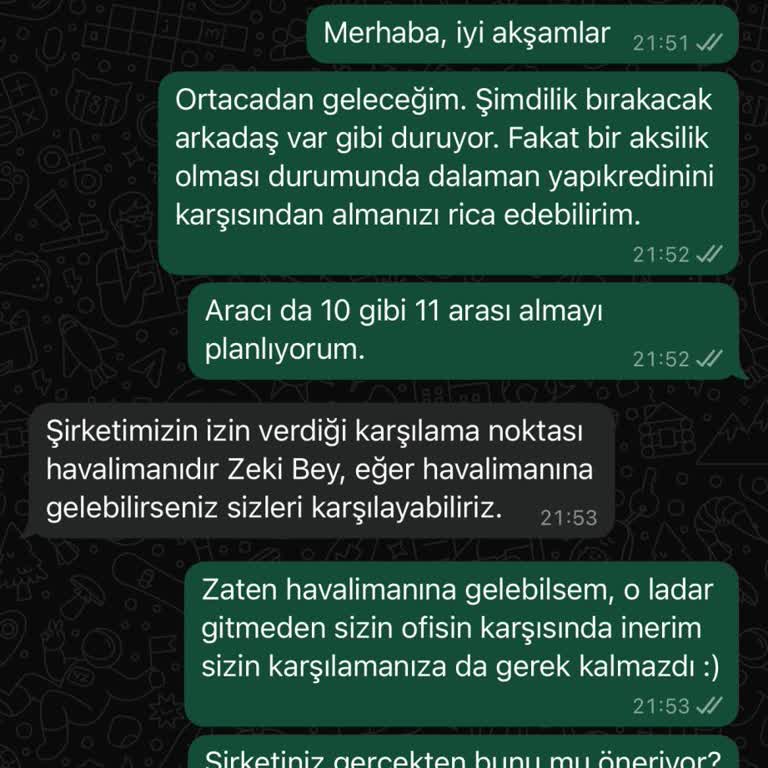 Greenmotion'un Mantık Dışı Araç Teslim Prosedürü