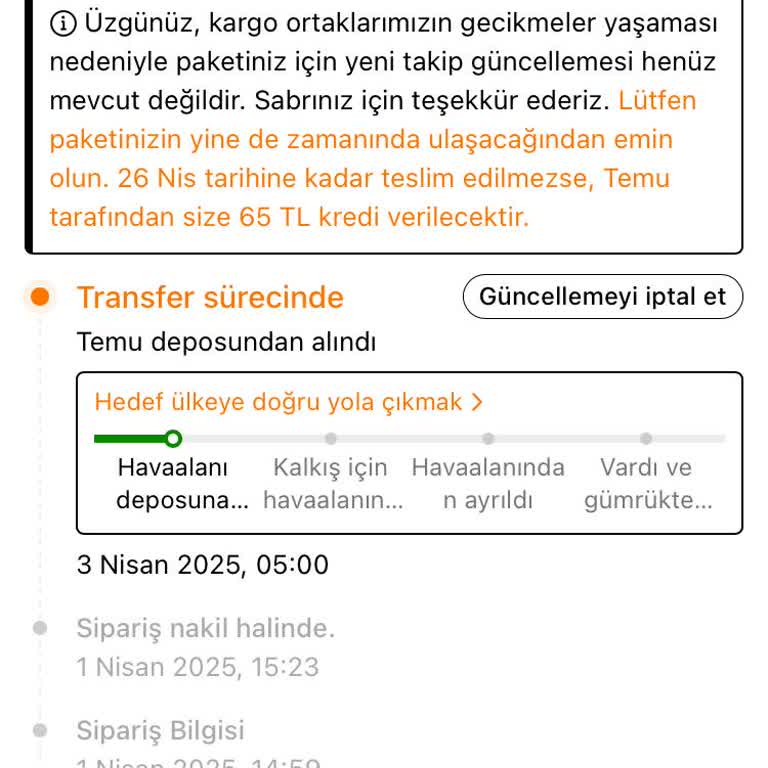 Sipariş Teslimatında Belirsizlik Ve Gecikme
