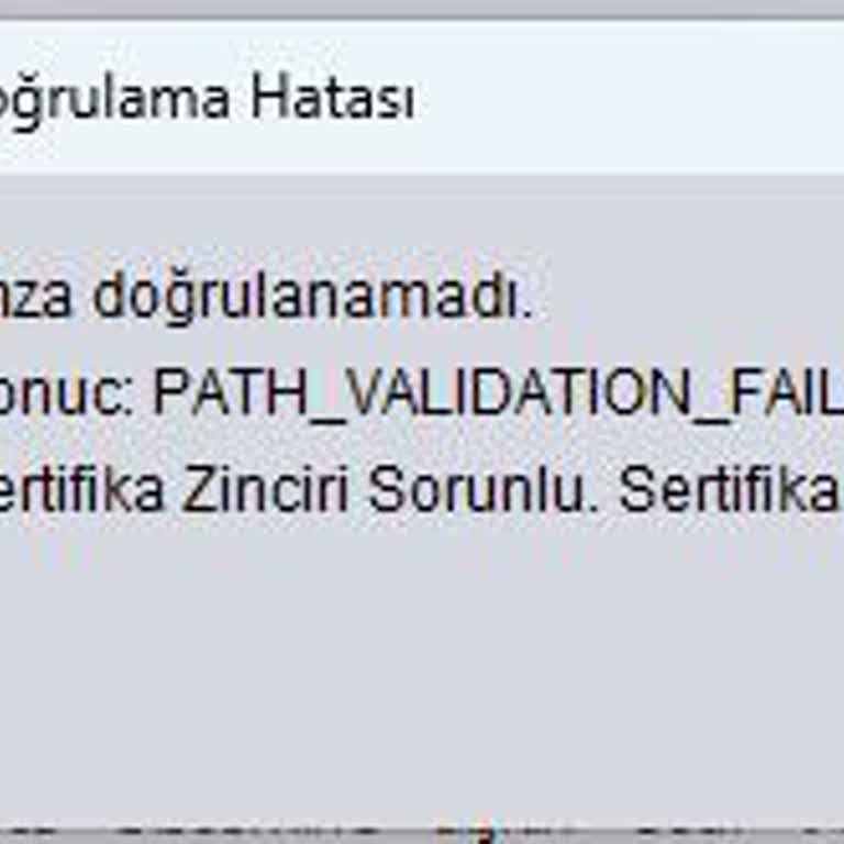 E-İmza Sertifikası Sorunu: Erişim Sağlanamıyor Ve İptal Edilmiş Görünüyor