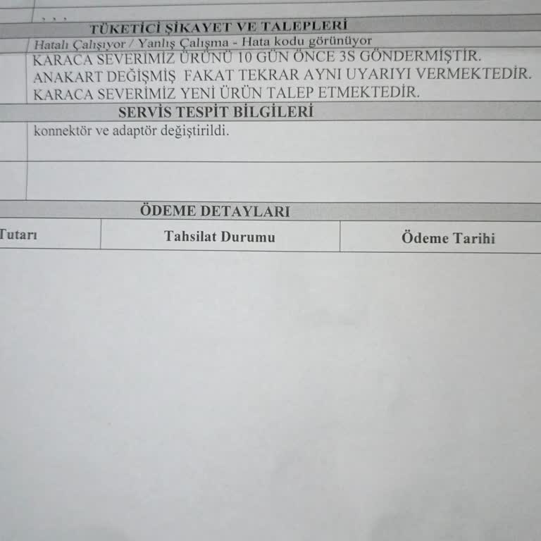 Karaca Kahve Makinesi Tamirden Sonra Da Çalışmıyor