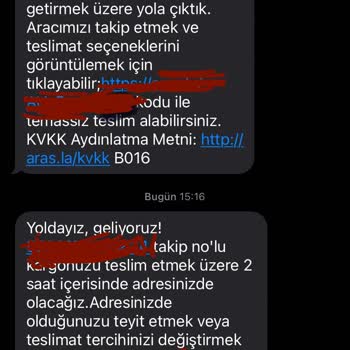 Aras Kargo'nun Sürekli Geciken Teslimatları Ve Yetersiz Bilgilendirme