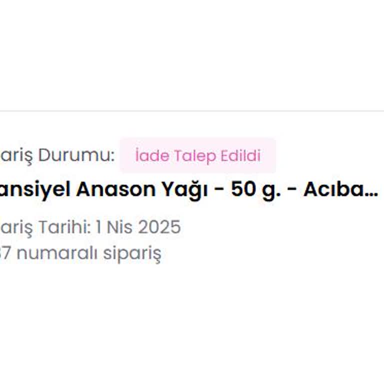 Vinomarket'ten İade Bekleyen Sipariş Sorunu