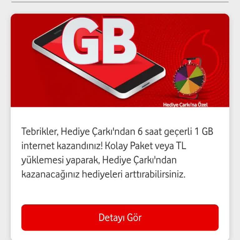 Vodafone İnternet Ve Hediye Çarkı Hayal Kırıklığı